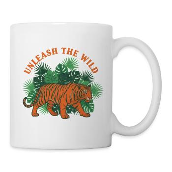 Unleash The Wild Tiger Jungle - Mug - white - Right