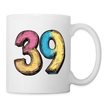 39 Number Colorful - Mug - white - Right