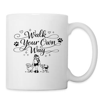 Walk your own way - Tasse - Weiß - Rechts