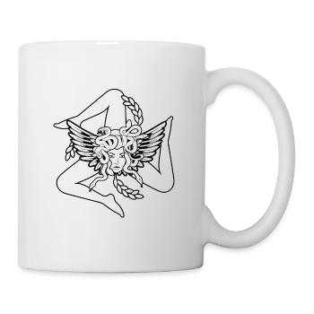 Trinacria - Tasse - Weiß - Rechts