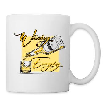 Whisky Everyday Verser de l’Art - Mug blanc - blanc - Droite