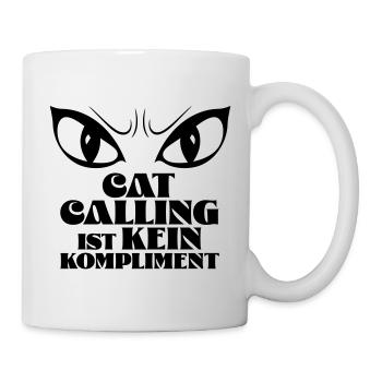 Catcalling is not a compliment! - Mug - white - Right