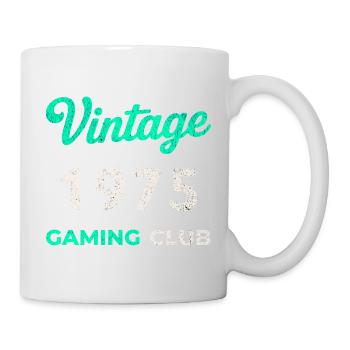 Vintage 1975 – Année de naissance rétro du Gaming Club - Mug blanc - blanc - Droite