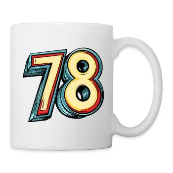 78 Number Colorful - Mug - white - Right