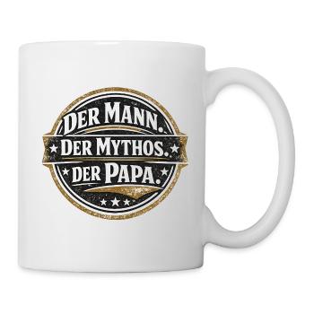 Der Mann Der Mythos Der Papa Geschenk - Tasse - Weiß - Rechts