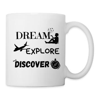 Rêve Explore et Découvre 1 - Mug blanc - blanc - Droite