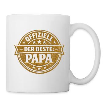 Officiellement le meilleur cadeau papa vintage - Mug blanc - blanc - Droite