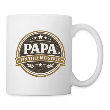 Dad Title with Pride Gift Vintage - Mug - white - Right