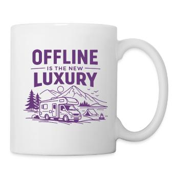 Le monde du monde de luxe est le nouveau monde des camping-cars de luxe hors ligne - Mug blanc - blanc - Droite