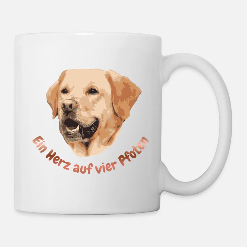 A heart on four paws - Mug - white