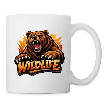 Wild Bear Wildlife Logo - Mug - white - Right
