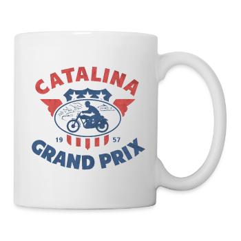Catalina Grand Prix Vintage Moto - Tasse - Weiß - Rechts