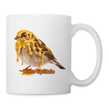 Cheese Spätzle Spatz Drôle de dicton souabe pour - Mug blanc - blanc - Droite