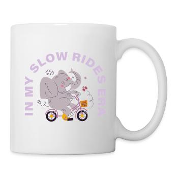 In My Slow Rides Era – Cozy Bicycle Motif - Mug - white - Right