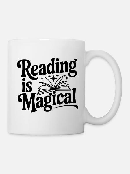 Lesen ist magisch - Tasse - Weiß