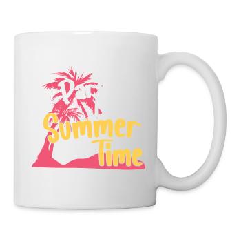 Paradise Beach Summer Time Retro Design - Mug - white - Right