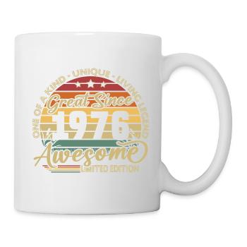 Cadeau d’anniversaire pour le 50e anniversaire 1976 Vintage Retro - Mug blanc - blanc - Droite
