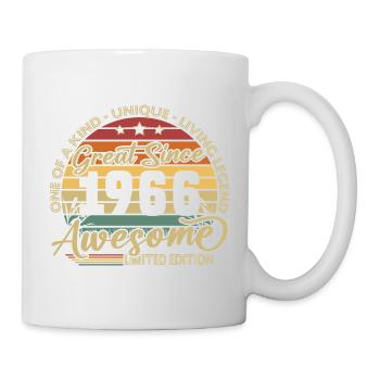 Cadeau de 60e anniversaire 1966 Vintage Retro - Mug blanc - blanc - Droite