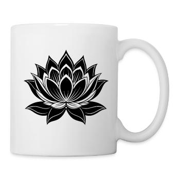Lotusblume - Tasse - Weiß - Rechts