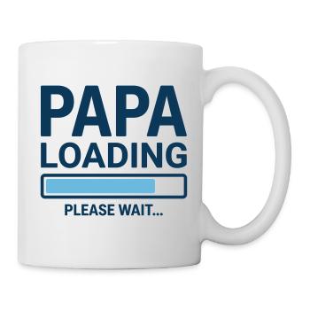 Papa loading please wait - Bientôt papa ? - Mug blanc - blanc - Droite