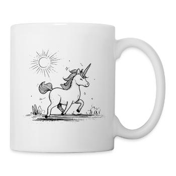 Unicorn in the sunshine - Mug - white - Right