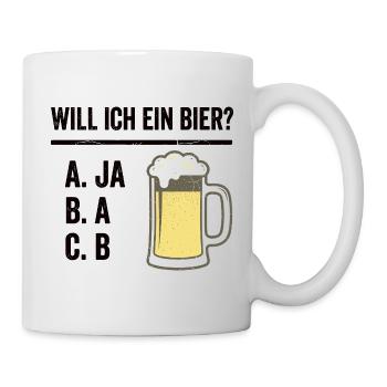 Beer Saying Shirt for Men with Humor - Mug - white - Right