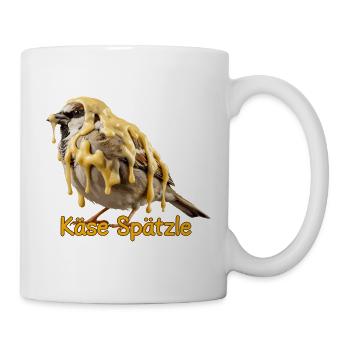 Fromage Spätzle Spatz Fromage Souabe Drôle - Mug blanc - blanc - Droite