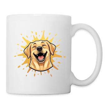 Strahlendes Hundelächeln - Tasse - Weiß - Rechts
