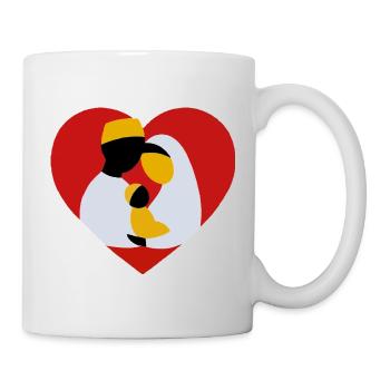 Homme musulman, femme, bébé, amour - Mug blanc - blanc - Droite