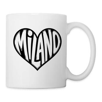 Mailand Milano Herz - Tasse - Weiß - Rechts