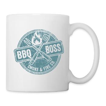 Sweat à capuche barbecue, sac, t-shirt cadeau - Mug blanc - blanc - Droite