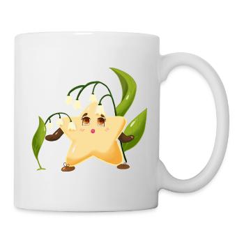 Twinki l'étoile découvre le joli muguet  - Mug blanc - blanc - Droite