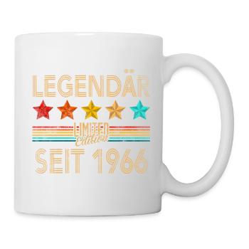 60. Geburtstag Mann Frau 60 Jahre 1966 Deko Lustig - Tasse - Weiß - Rechts