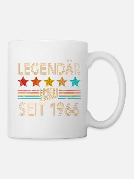60th Birthday Man Woman 60 Years 1966 Decoration Funny - Mug - white