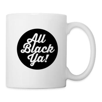 All Black Ya Typo Shirt - Tasse - Weiß - Rechts