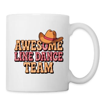 Awesome Line Dance Team - Tasse - Weiß - Rechts