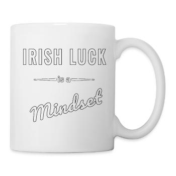 Irish Luck is a question of mindset - Mug - white - Right