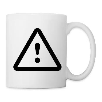 Gefahr Achtung danger - Tasse - Weiß - Rechts