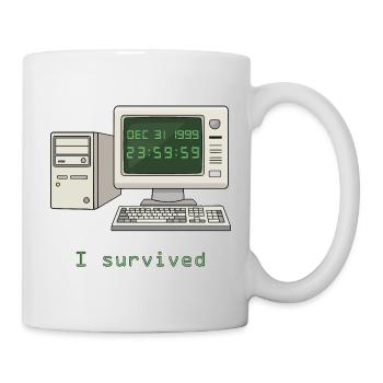 I Survived Y2K - Mug - white - Right