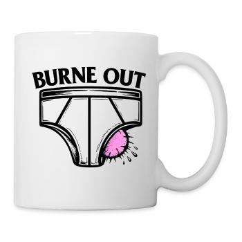 Burne out - Fatigue au travail - humour - Mug blanc - blanc - Droite