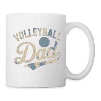 Maillot de fan de volleyball de papa - Mug blanc - blanc - Droite