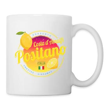 Positano Costa d'Amalfi Lemon Italy Sovenir - Mug - white - Right