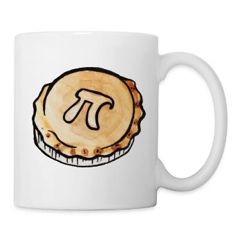 T-shirt graphique Pi Pie - Mug blanc - blanc - Droite