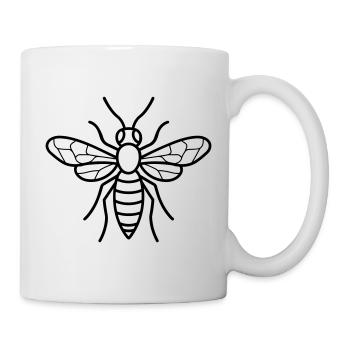 guêpe - Mug blanc - blanc - Droite