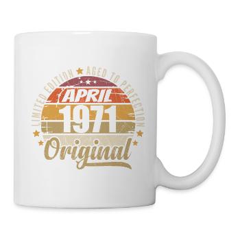 Cadeau D'anniversaire Avril 1971 - Mug blanc - blanc - Droite