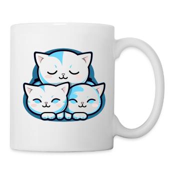 Trois chats Kawaii - Bébé - Chat - Mug blanc - blanc - Droite