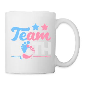 Révélation du sexe de l’équipe des deux jumeaux - Mug blanc - blanc - Droite