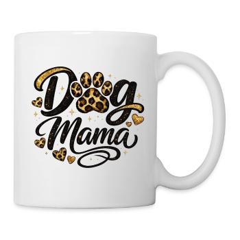 Dog Mama Golden Paw Mom Shirt - Mug - white - Right
