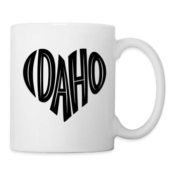 Idaho USA Heart Lettering - Mug - white - Right