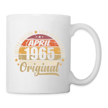 Cadeau D'anniversaire Avril 1965 - Mug blanc - blanc - Droite